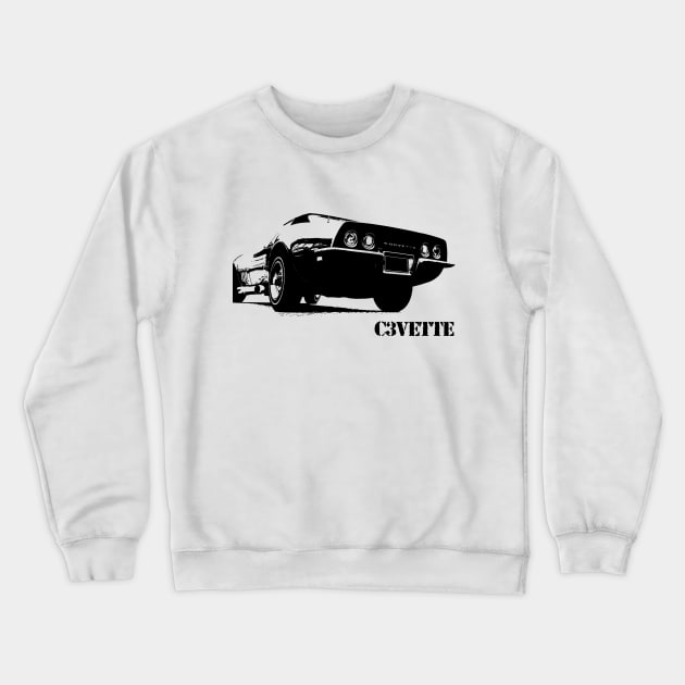 Corvette C3 Crewneck Sweatshirt by hottehue